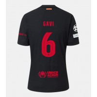 Camiseta Barcelona Paez Gavi #6 Segunda Equipación Replica 2024-25 mangas cortas